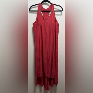 Halara Breezeful Racer Pocket High Low Flowy Midi Quick Dry Casual L Dress